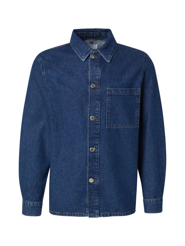 DAN FOX APPAREL DAN FOX APPAREL Košulja 'Essential'  plavi traper