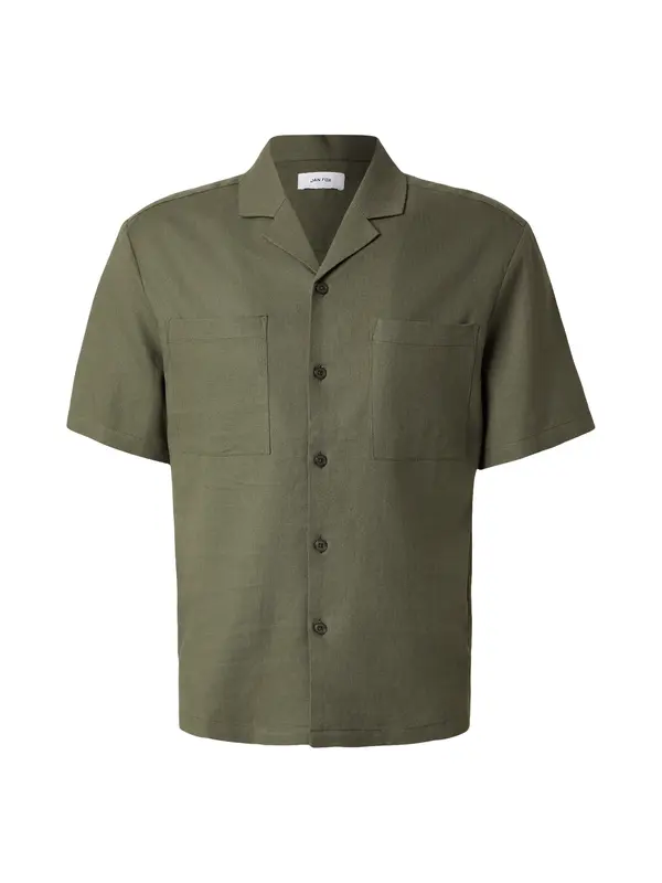 DAN FOX APPAREL DAN FOX APPAREL Košulja 'Leonard'  zelena
