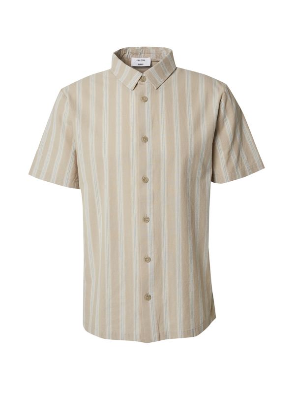 DAN FOX APPAREL DAN FOX APPAREL Košulja 'Levin'  bež / svijetloplava / taupe siva
