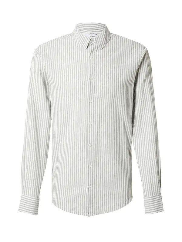DAN FOX APPAREL DAN FOX APPAREL Košulja 'René'  maslinasta / bijela