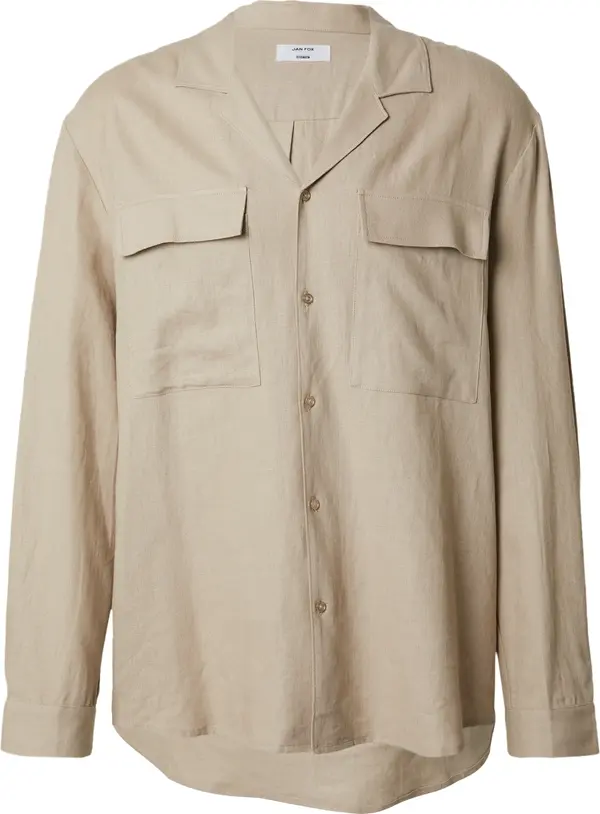 DAN FOX APPAREL DAN FOX APPAREL Košulja 'Ruben'  taupe siva