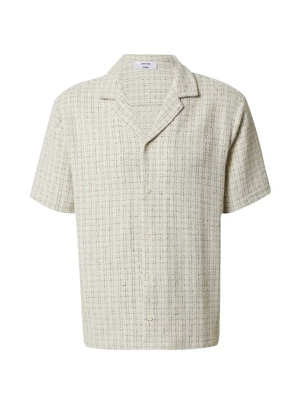 DAN FOX APPAREL DAN FOX APPAREL Košulja 'Timo'  crna / prljavo bijela
