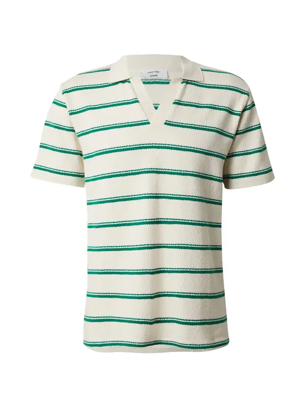DAN FOX APPAREL DAN FOX APPAREL Majica 'Kevin'  zelena / vuneno bijela