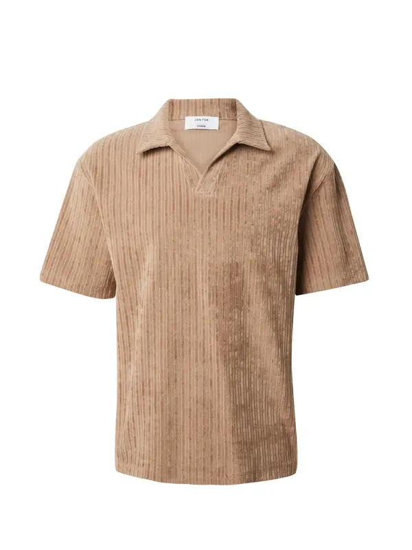 DAN FOX APPAREL DAN FOX APPAREL Majica 'Leif'  tamno bež