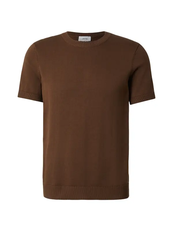 DAN FOX APPAREL DAN FOX APPAREL Majica 'Matteo'  smeđa