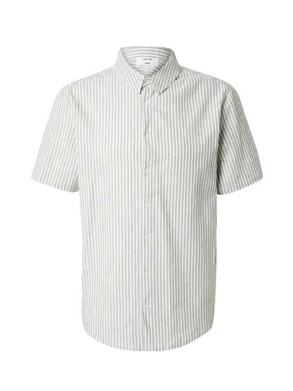 DAN FOX APPAREL DAN FOX APPAREL Poslovna košulja 'Selim'  zelena melange / bijela