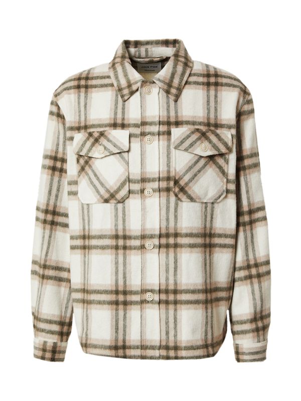 DAN FOX APPAREL DAN FOX APPAREL Prijelazna jakna 'Benjamin'  bež / tamno bež / tamno zelena