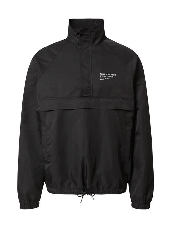 DAN FOX APPAREL DAN FOX APPAREL Prijelazna jakna 'Bennet'  crna / bijela