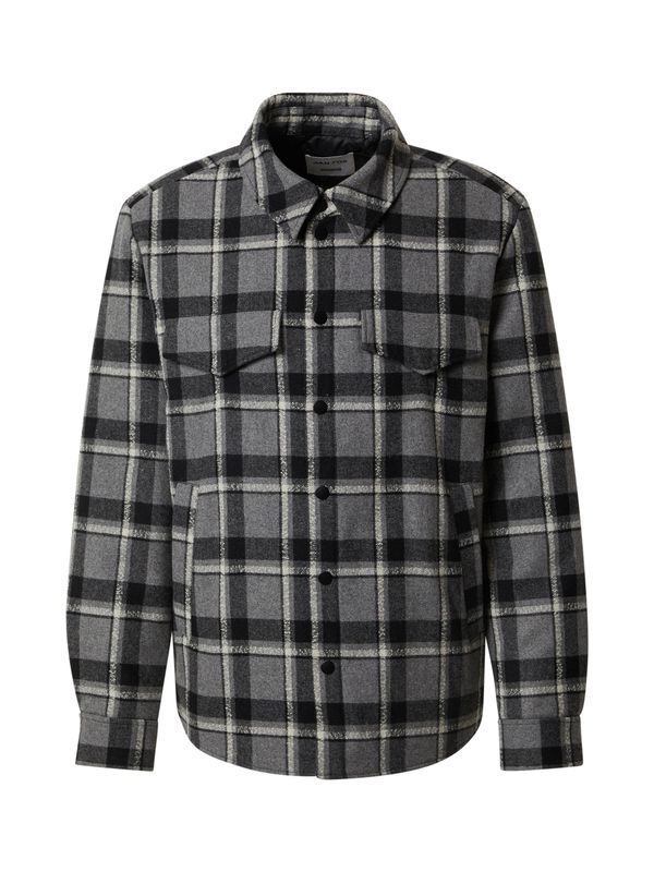 DAN FOX APPAREL DAN FOX APPAREL Prijelazna jakna 'Carlos'  siva / crna / bijela