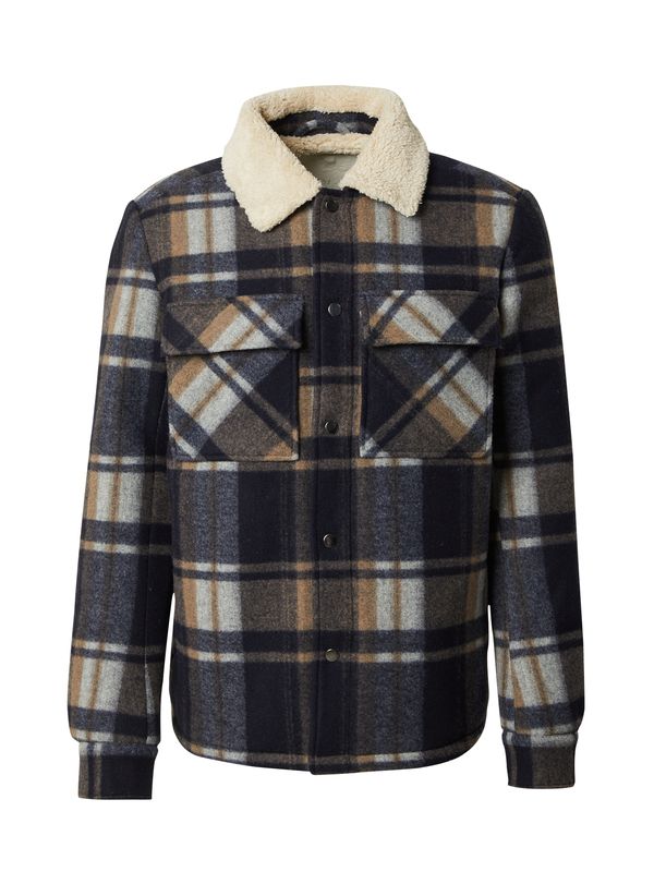 DAN FOX APPAREL DAN FOX APPAREL Prijelazna jakna 'Jamal'  bež / mornarsko plava / smeđa