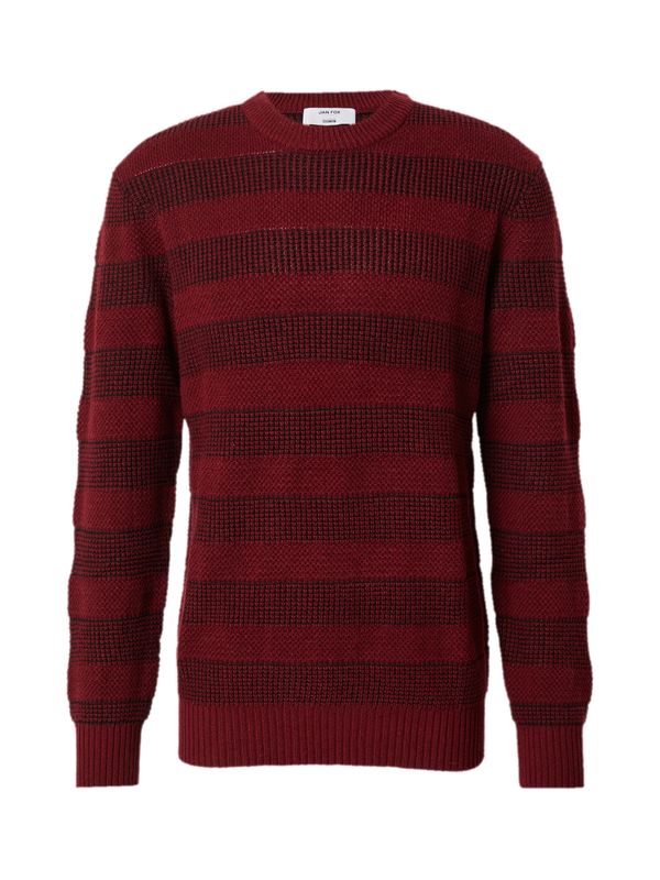 DAN FOX APPAREL DAN FOX APPAREL Pulover 'Joost'  bordo / crna