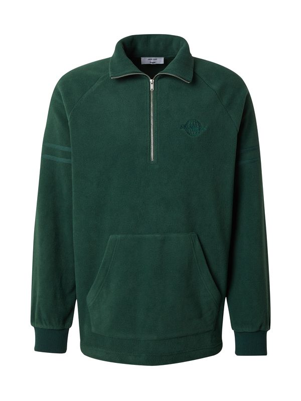 DAN FOX APPAREL DAN FOX APPAREL Sweater majica 'Leopold'  tamno zelena