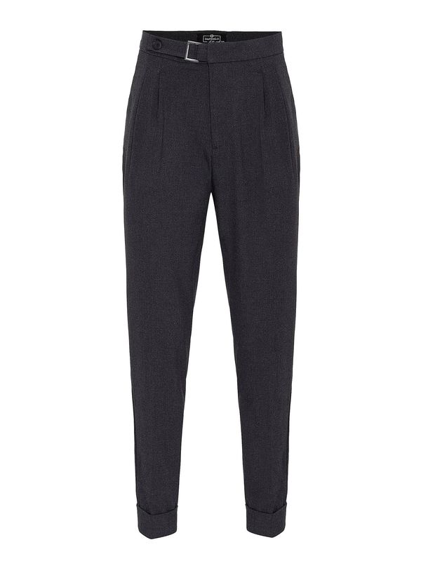 Dandalo Dandalo Hlače s naborima  antracit siva