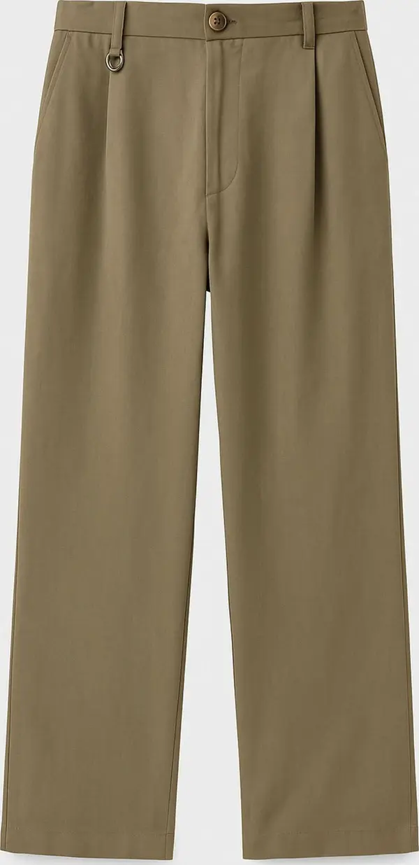 Dandalo Dandalo Hlače s naborima  kaki
