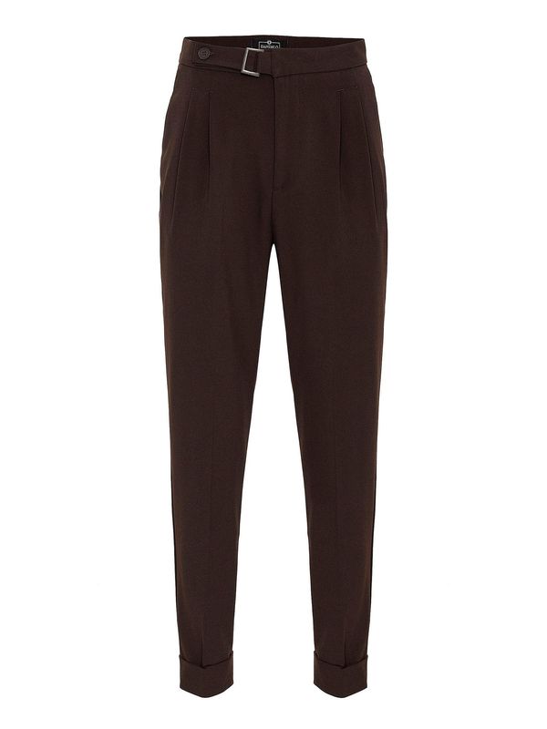 Dandalo Dandalo Hlače s naborima  smeđa