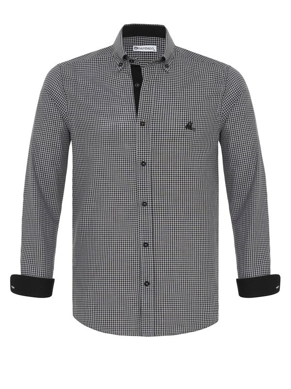 Dandalo Dandalo Košulja 'Luciano'  siva / crna