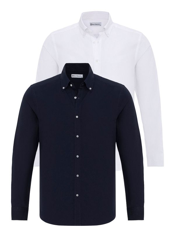 Dandalo Dandalo Košulja  mornarsko plava / tamno plava / bijela
