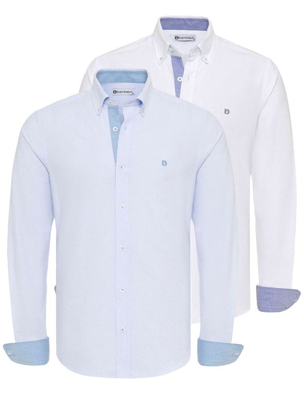 Dandalo Dandalo Košulja  plava melange / bijela