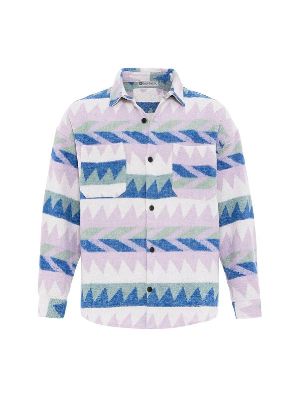Dandalo Dandalo Košulja 'Rodrigo'  ecru/prljavo bijela / crno plava / pastelno zelena / lila