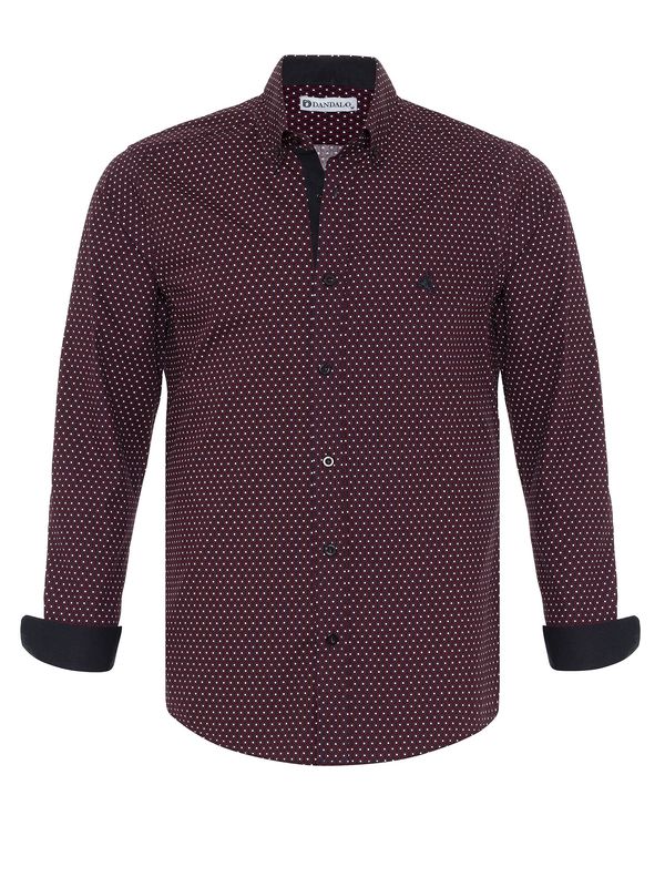 Dandalo Dandalo Košulja 'Wally'  mornarsko plava / burgund / bijela