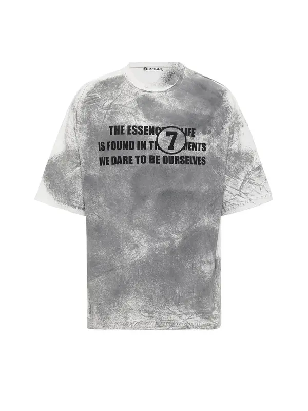 Dandalo Dandalo Majica  ecru/prljavo bijela / grafit siva / crna