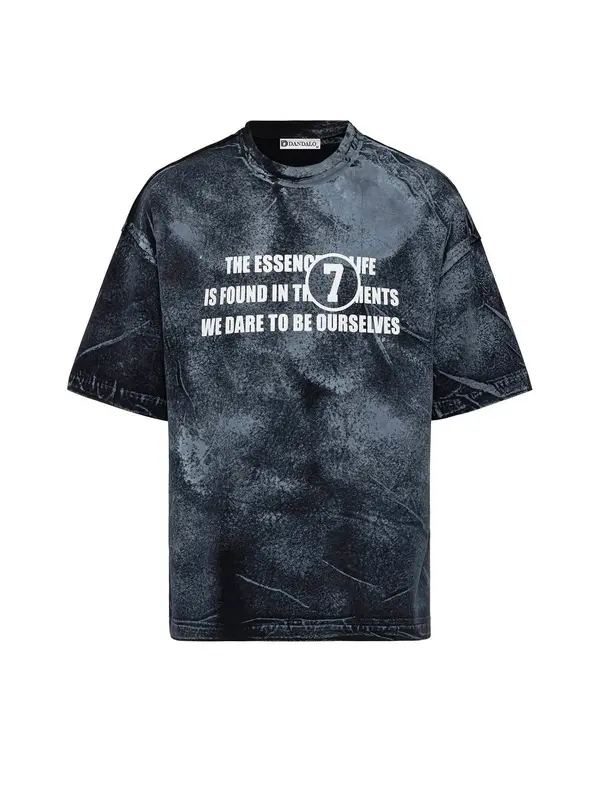 Dandalo Dandalo Majica  golublje plava / crna / bijela