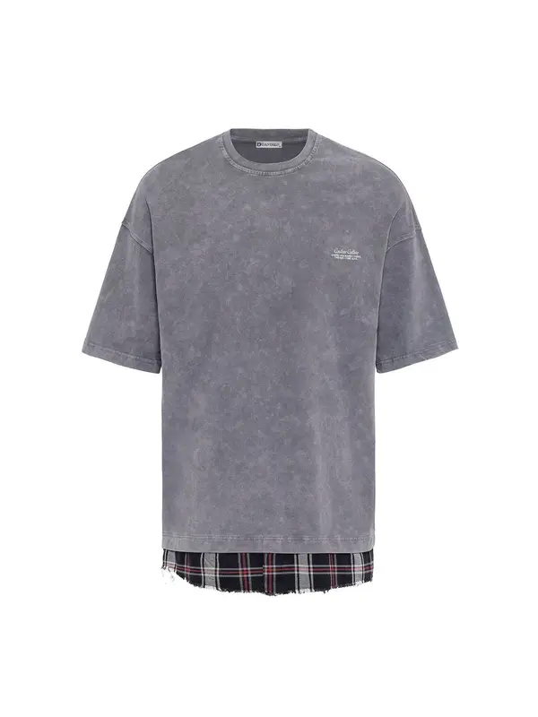 Dandalo Dandalo Majica 'Jacky'  tamo siva / pastelno crvena / bijela