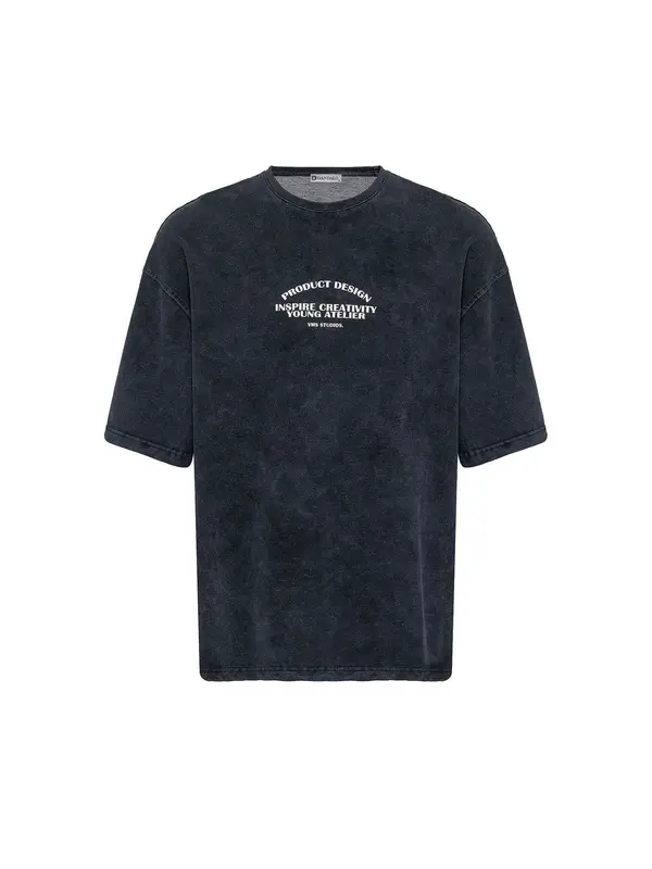 Dandalo Dandalo Majica 'Jehuel'  siva melange / bijela