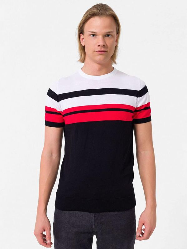 Dandalo Dandalo Majica  karmin crvena / crna / bijela