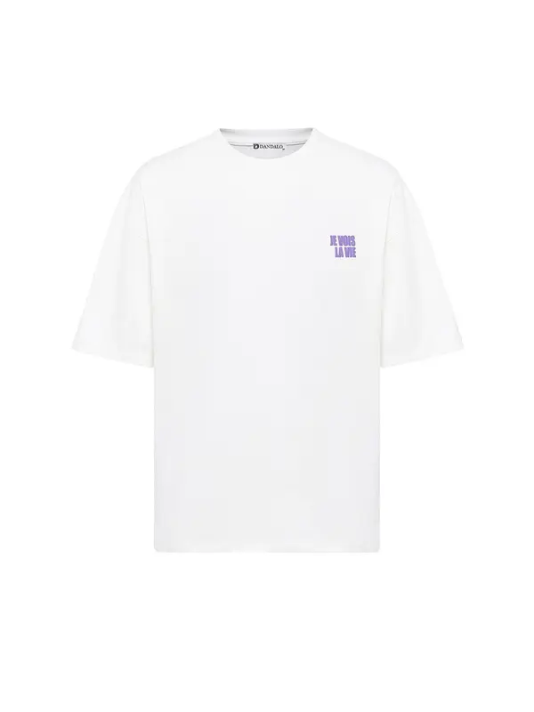 Dandalo Dandalo Majica  ljubičasta / crna / bijela