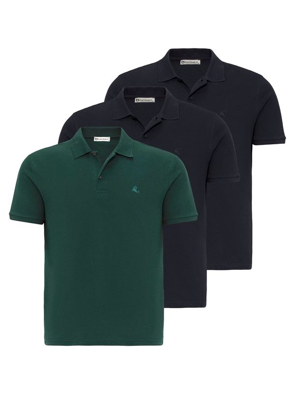 Dandalo Dandalo Majica  noćno plava / tamno zelena / crna