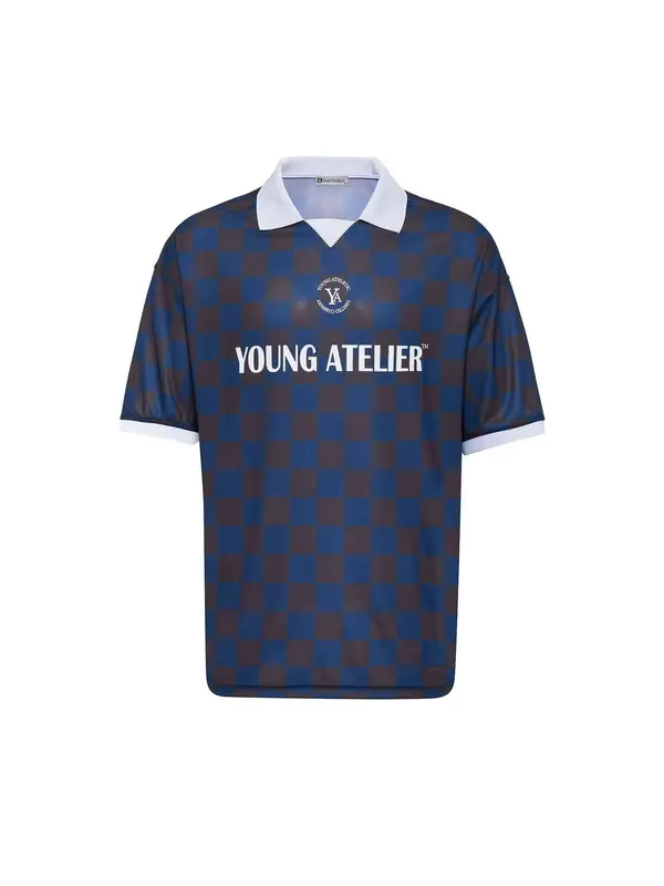 Dandalo Dandalo Majica  tamno plava / smeđa / bijela