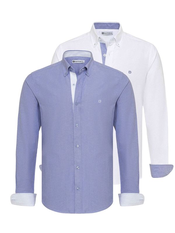 Dandalo Dandalo Poslovna košulja  mornarsko plava / bijela