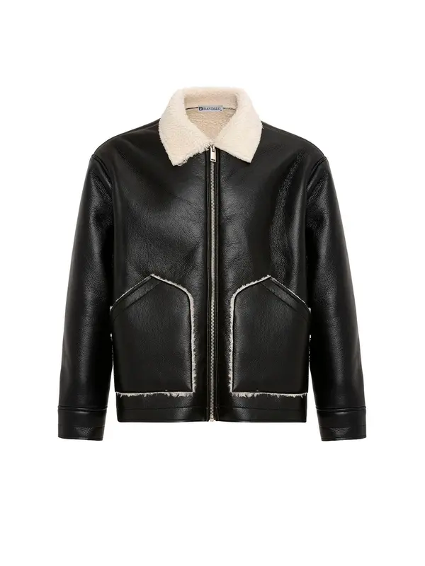 Dandalo Dandalo Prijelazna jakna  ecru/prljavo bijela / crna