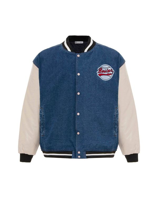 Dandalo Dandalo Prijelazna jakna 'Gabriel'  plavi traper / pastelno plava / crvena / bijela