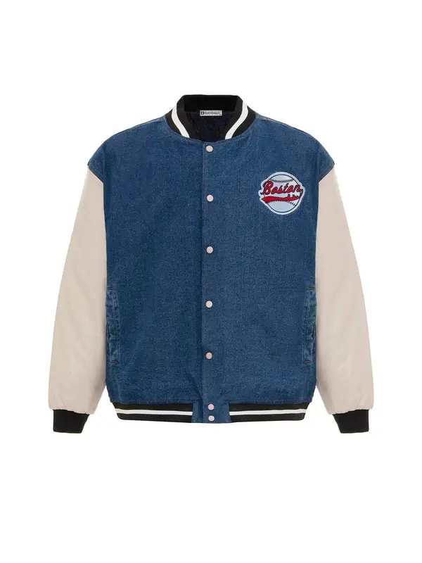 Dandalo Dandalo Prijelazna jakna  plavi traper / pastelno plava / crvena / bijela