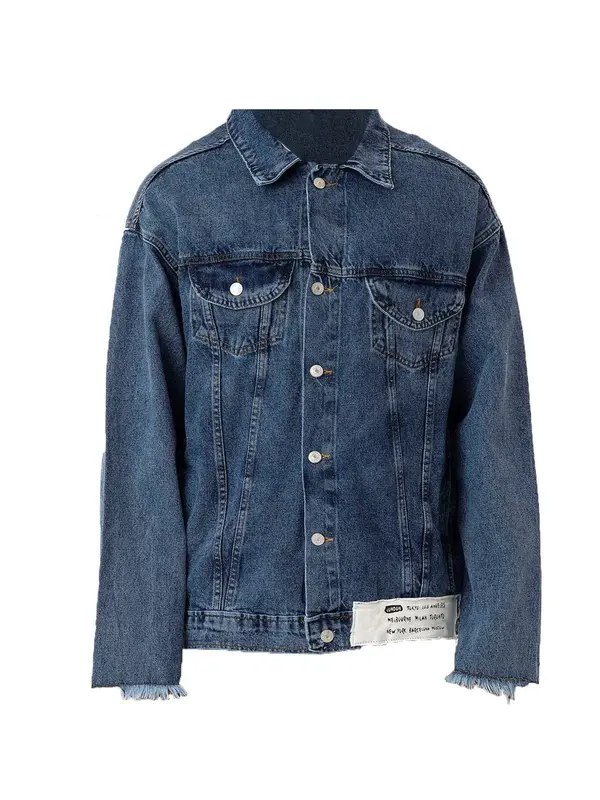 Dandalo Dandalo Prijelazna jakna  plavi traper / tamno narančasta / crna / bijela