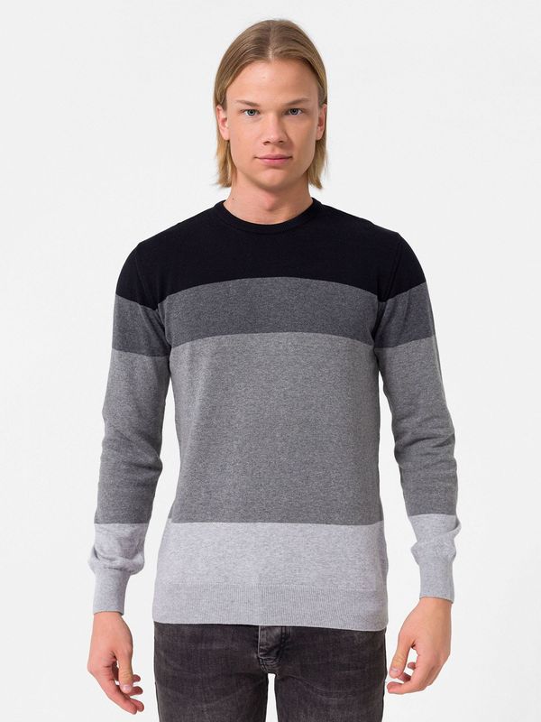 Dandalo Dandalo Pulover  siva / crna