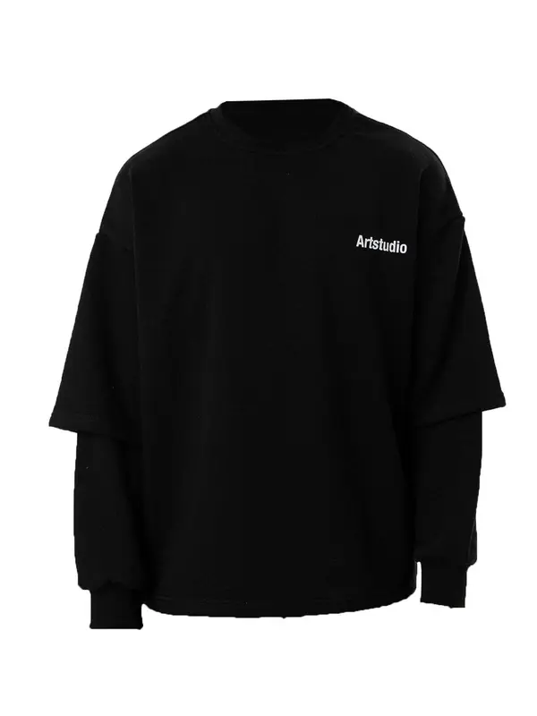 Dandalo Dandalo Sweater majica  crna / bijela