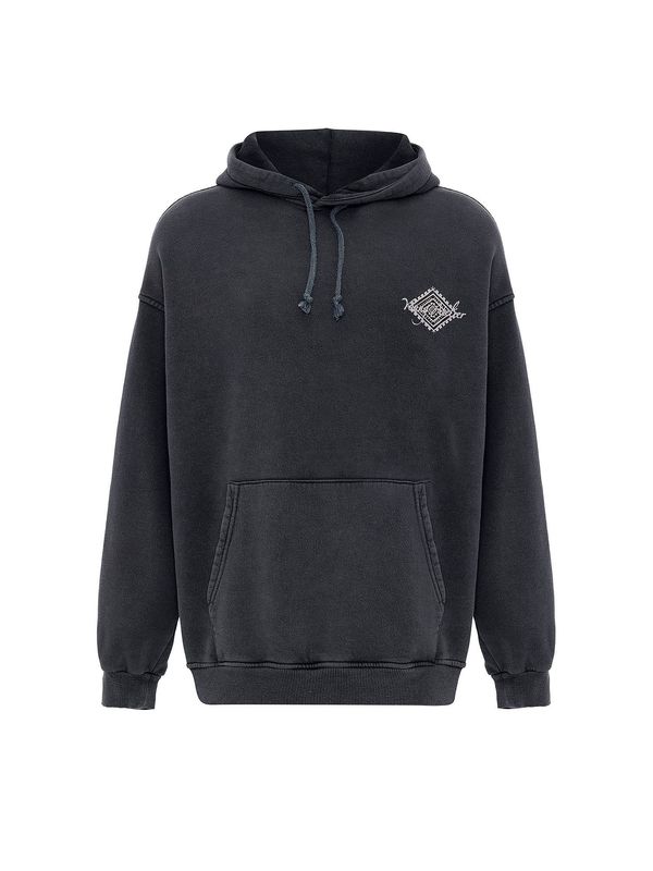 Dandalo Dandalo Sweater majica 'Jorge'  crna / bijela