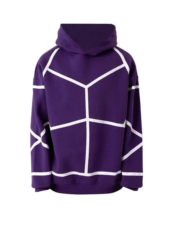 Dandalo Dandalo Sweater majica  ljubičasta / bijela