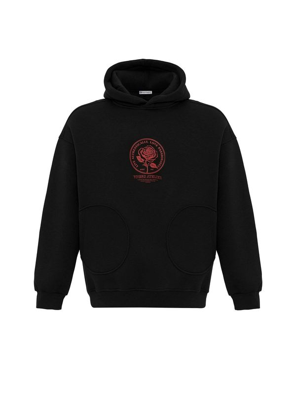 Dandalo Dandalo Sweater majica 'Patrick'  klasično crvena / crna