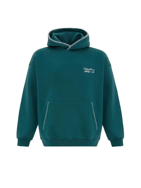 Dandalo Dandalo Sweater majica  petrol / bijela