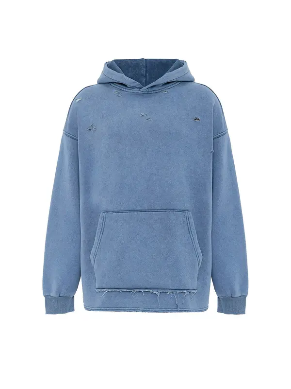 Dandalo Dandalo Sweater majica  plava melange