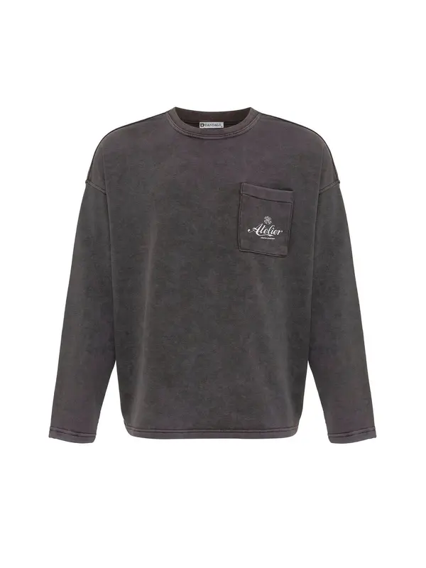 Dandalo Dandalo Sweater majica  tamo siva