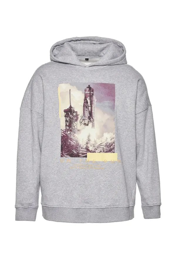 Dangerous DNGRS Dangerous DNGRS Sweater majica  siva / miks boja