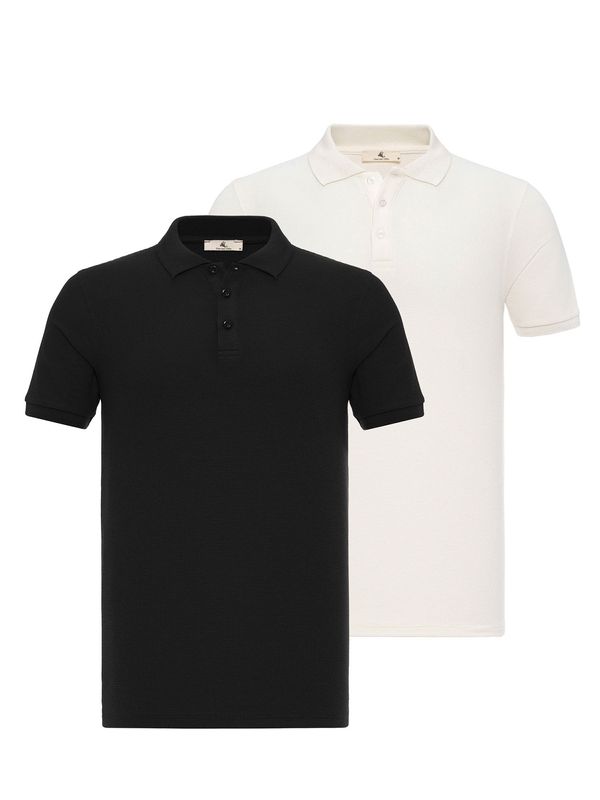 Daniel Hills Daniel Hills Majica  crna / bijela