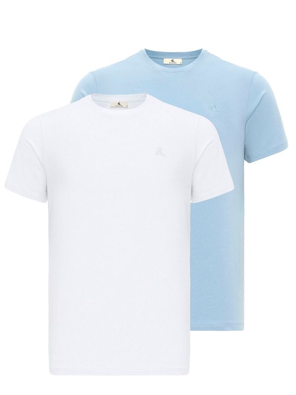 Daniel Hills Daniel Hills Majica  svijetloplava / bijela