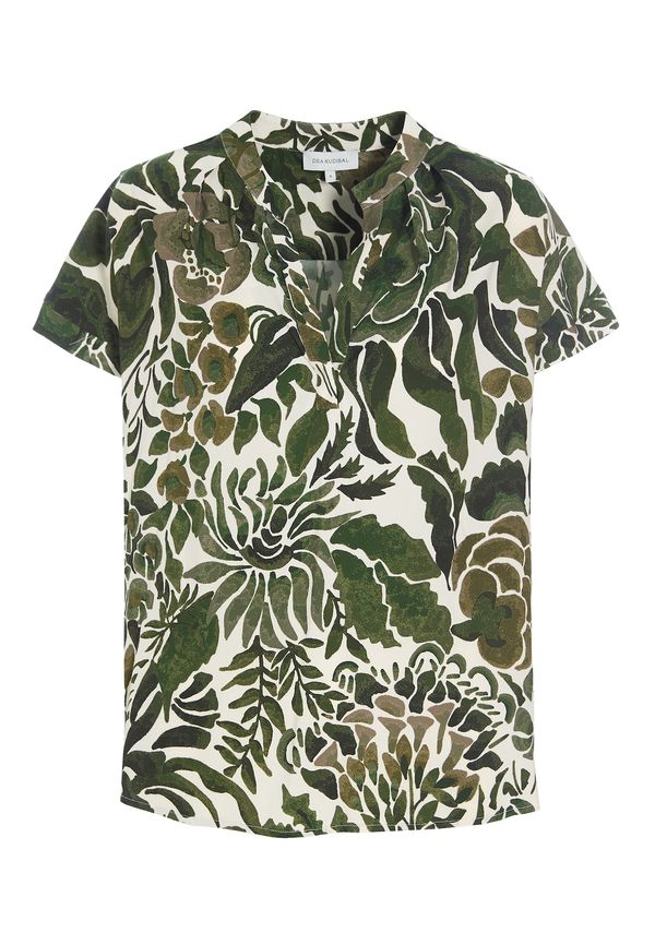 Dea Kudibal Dea Kudibal Bluza 'Calitadea '  bež / smeđa / zelena