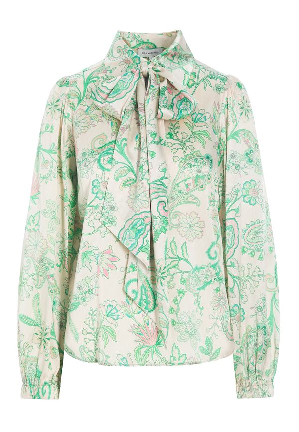 Dea Kudibal Dea Kudibal Bluza 'Kikkidea'  ecru/prljavo bijela / zelena